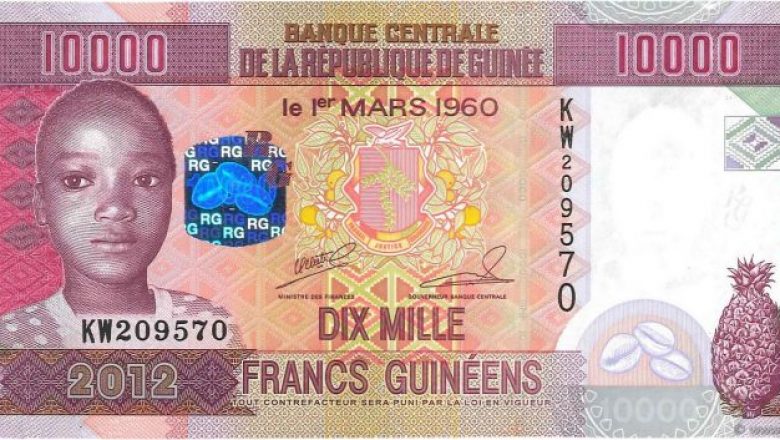 Les billets de 10.000 FG de la série 2012 : Les précisions de la Banque Centrale de la République de Guinée
