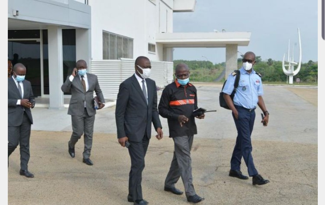 Obsèques du PM Hamed Bakayoko: Amadou Koné à Séguéla pour s’assurer de l’état de réalisation des travaux de l’aéroport