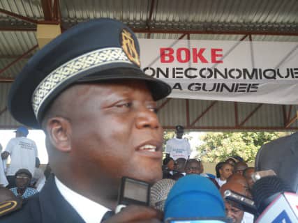 Deguerpissement/Boké : Gouverneur, Général Siba Séverin Lohalamou. « casser ce qui doit être casser c’est vrai , mais il faut maintenir les lieux propres « 