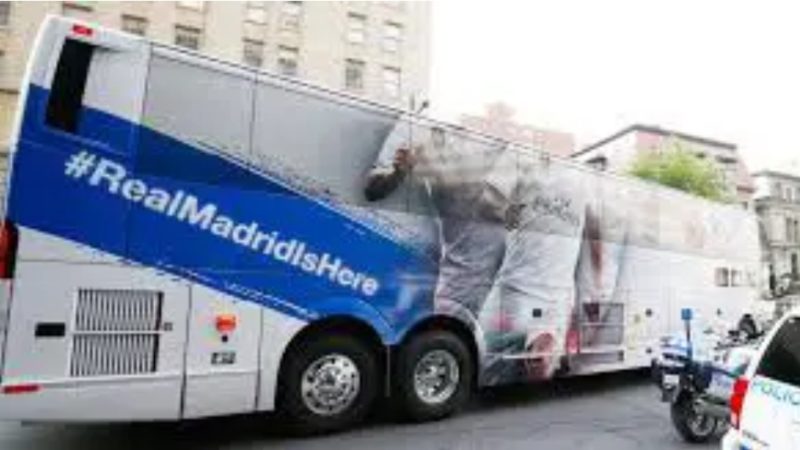 Ligue des champions : Le bus du Réal Madrid attaqué