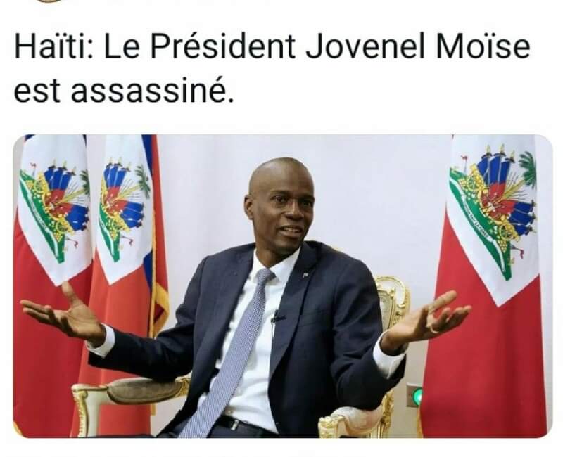 Haïti : le président assassiné dans la nuit de Mardi à Mercredi