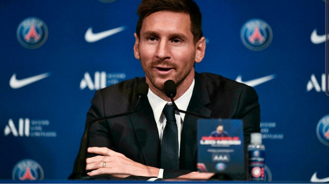 Conférence de presse de Lionel Messi, nouvel attaquant du PSG