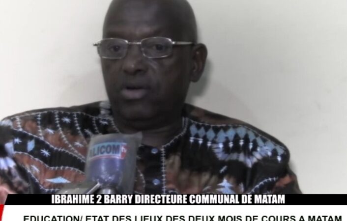 Ibrahima 2 Barry directeur communal de l’education de Matam, sur l’état des lieux dans les établissements scolaires de sa juridiction.