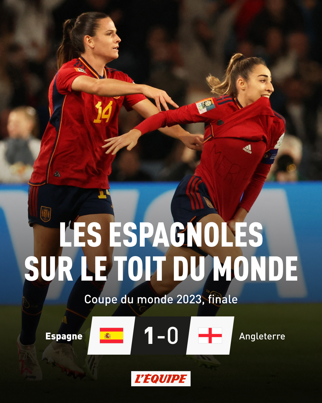 Coupe du monde féminine: l’Espagne s’offre son premier titre face à l’Angleterre