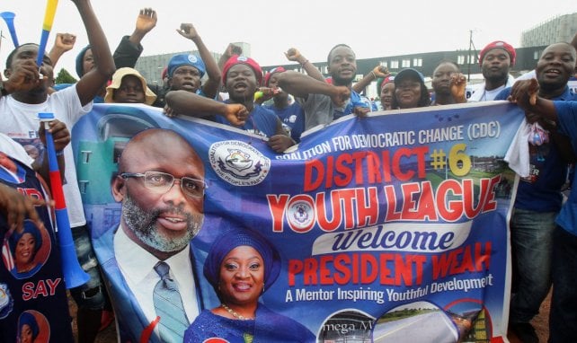 George Weah bien parti pour être réélu à la tête du Liberia